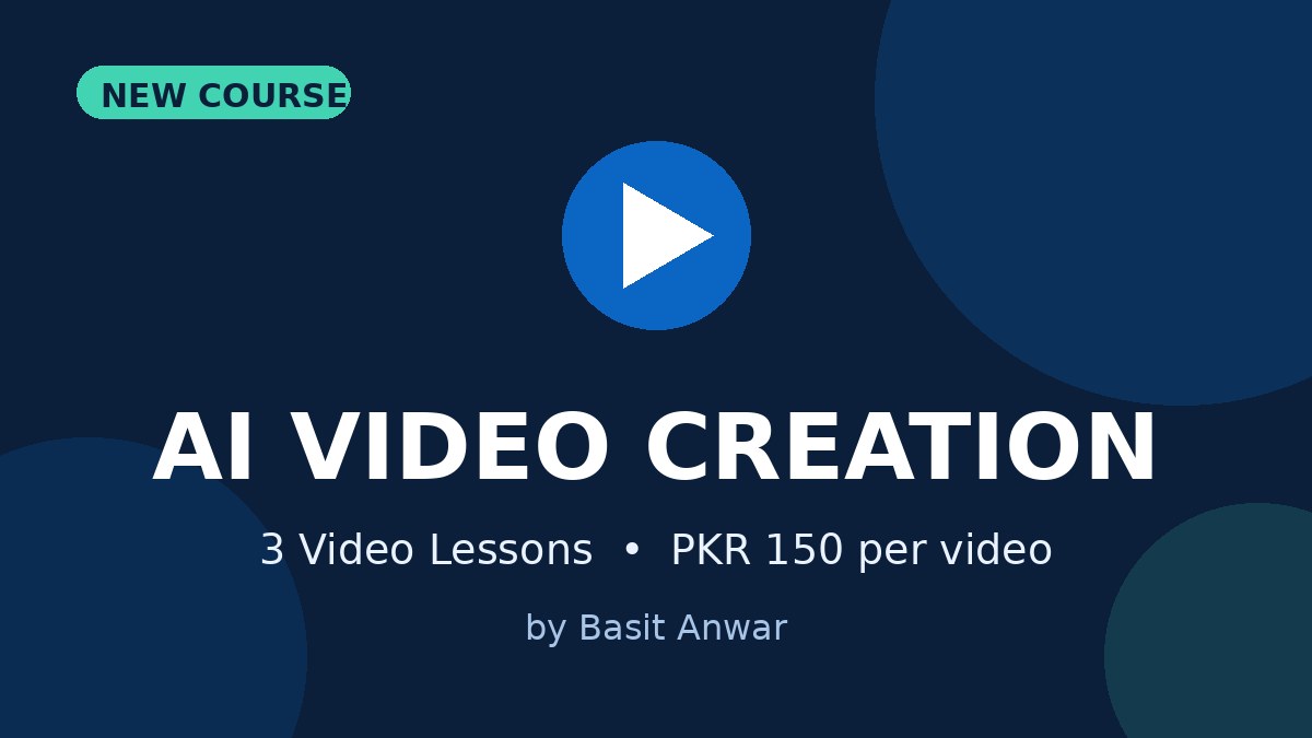 AI Video Creation — 3 Video Courses
